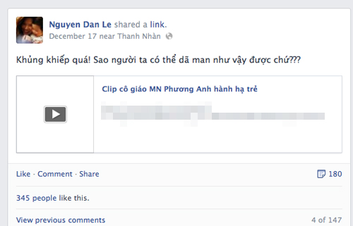 Facebook sao Việt dậy sóng bức xúc vụ bảo mẫu bạo hành trẻ 5