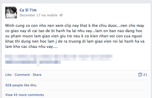 Facebook sao Việt dậy sóng bức xúc vụ bảo mẫu bạo hành trẻ 8