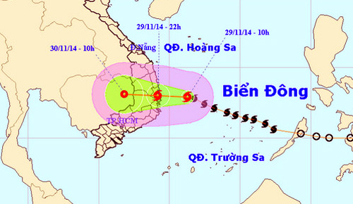 19h tối nay, bão cấp 9 đổ bộ Bình Định - Khánh Hòa 1