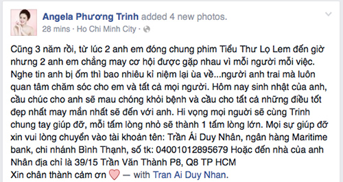 Angela Phương Trinh mừng sinh nhật và tặng Duy Nhân 100 triệu đồng 1