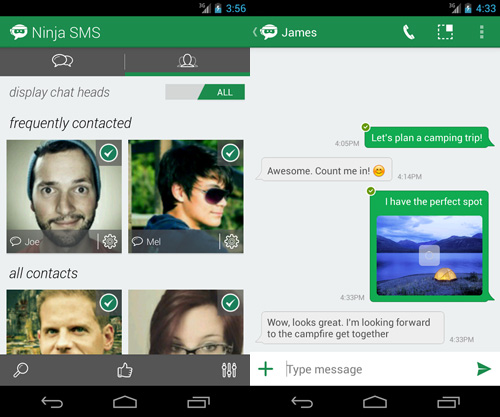 "Độ" giao diện Chat Head cho tin nhắn SMS trên Android 4