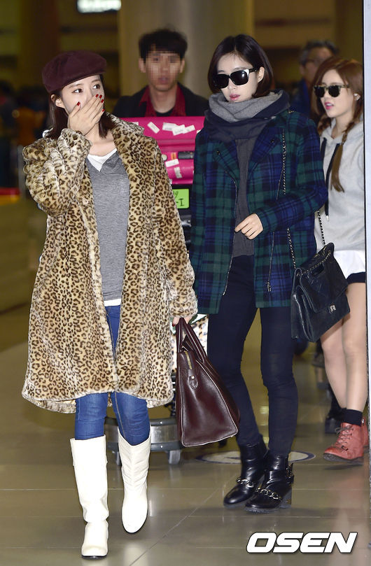 T-ara xinh đẹp tại sân bay Hàn Quốc sau minishow ở Việt Nam 3