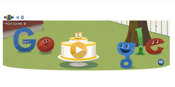 Hình ảnh bánh sinh nhật Google lần thứ 23 trên Google Doodle  Toàn cõi  mạng được dịp chúc mừng  Đại Việt Sài Gòn