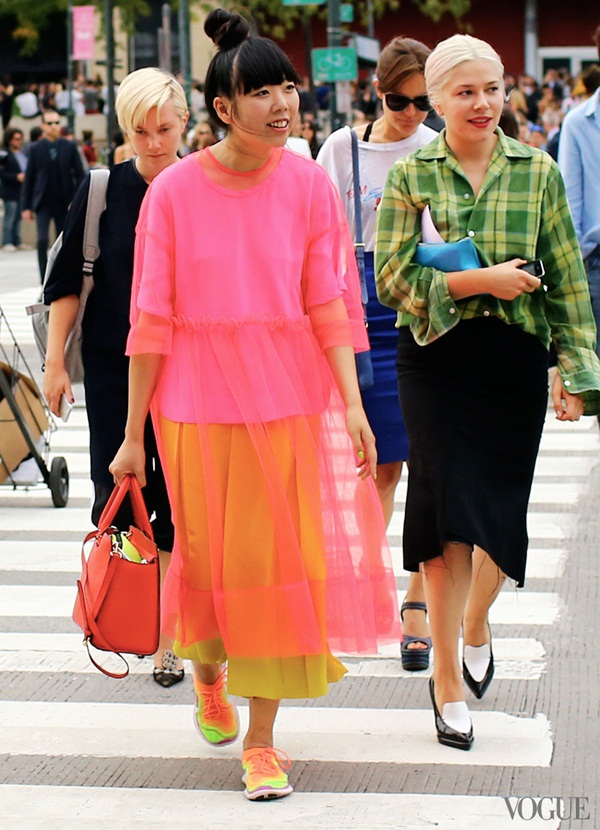 "Lóa mắt" với muôn vẻ street style tại New York Fashion Week 1