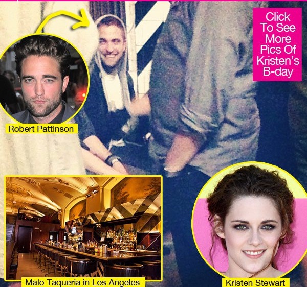 Robert Pattinson cười rạng rỡ trong sinh nhật của Kristen 1