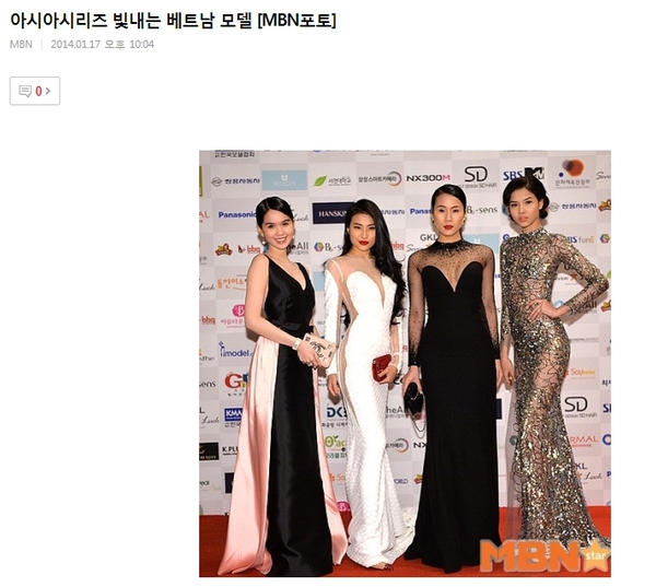 Dàn người mẫu Việt Nam được báo chí Hàn khen ngợi 1