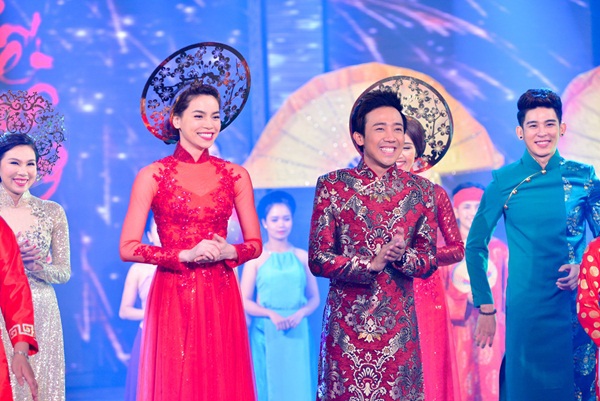 Dàn sao Việt rạng rỡ diễn thời trang áo dài đón Xuân 12