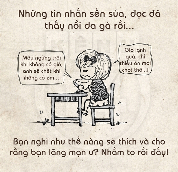 Tranh vui: Những kiểu tin nhắn có thể khiến bạn không bao giờ cưa đổ nàng 4