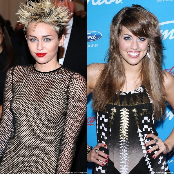 Thí sinh "American Idol" giống Miley muốn hợp tác với Miley 1