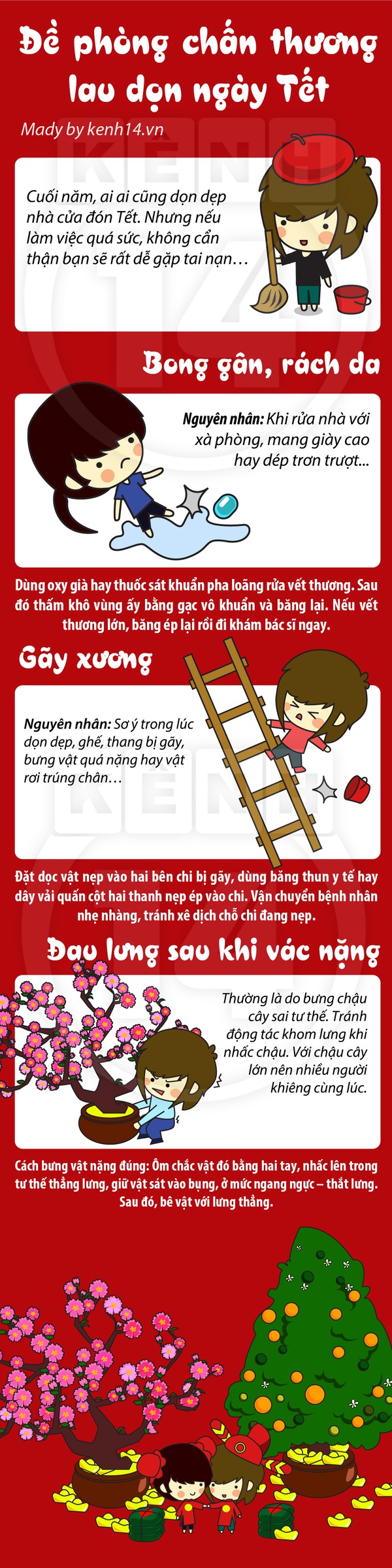 Nguy hiểm dễ đến khi dọn nhà cửa đón Tết 1