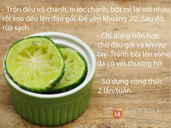 "Tẩy trắng" đầu gối th&acirc;m đen với c&ocirc;ng thức tại nh&agrave; 3