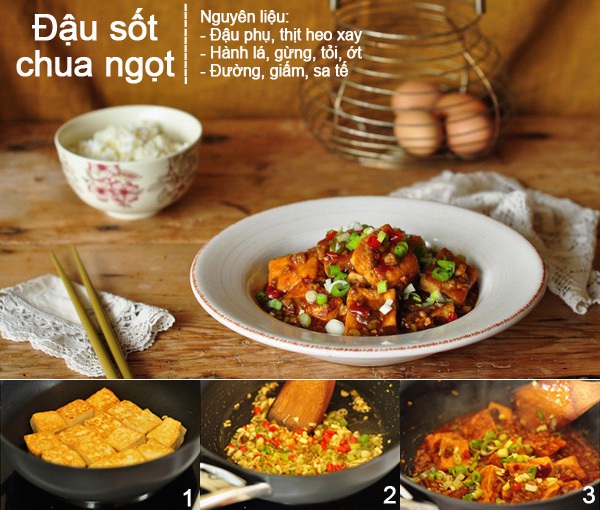 Menu biến hóa với toàn đậu phụ hấp dẫn vô cùng 1