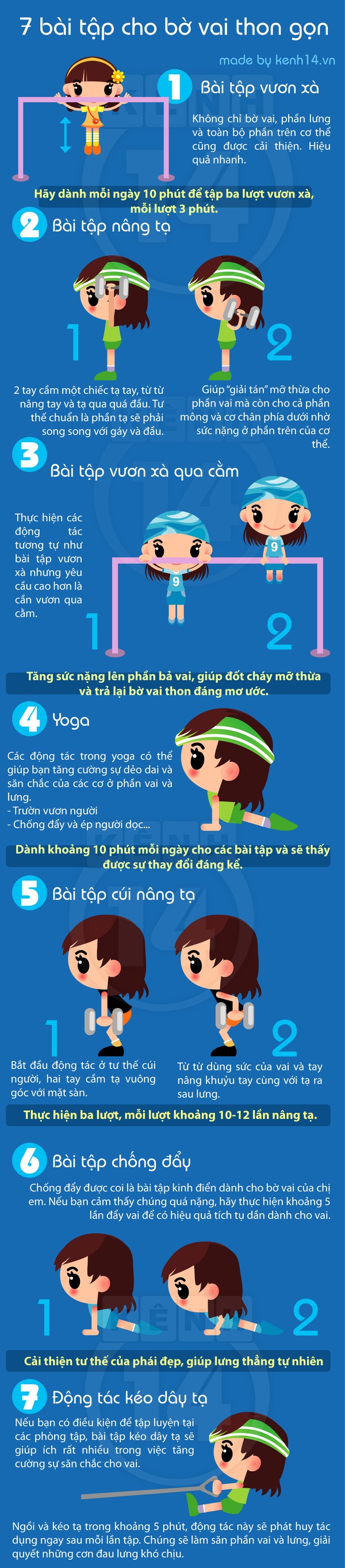 7 bài tập "chuẩn" cho bờ vai thon gọn 1