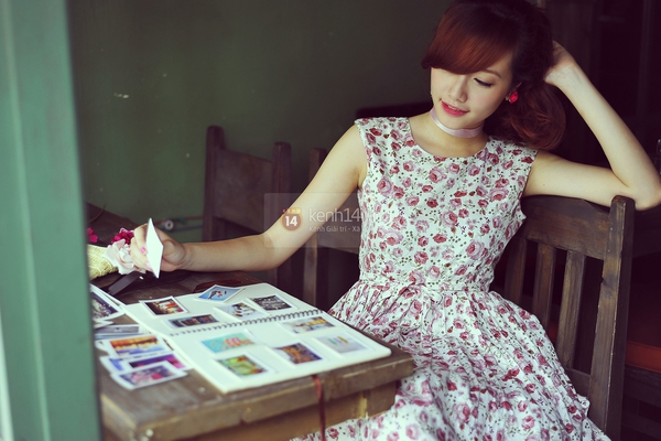 V&aacute;y hoa vintage t&ocirc; điểm m&ugrave;a h&egrave; th&ecirc;m dịu d&agrave;ng 2