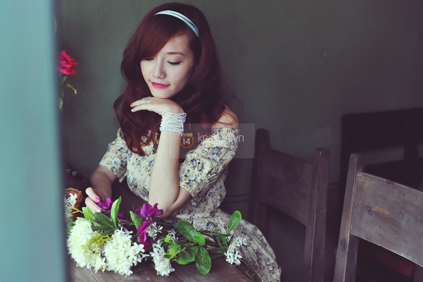 Váy hoa vintage tô điểm mùa hè thêm dịu dàng 6