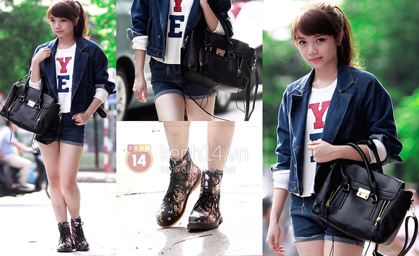 Street style thu của giới trẻ Hà Nội ngập tràn đồ denim 4