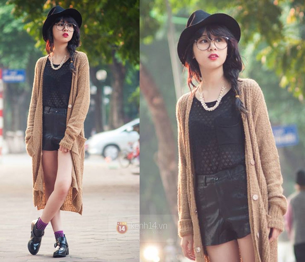 Street style đón gió lạnh đầu mùa của giới trẻ Hà Nội 5