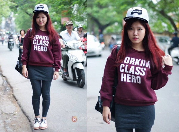 Street style đón gió lạnh đầu mùa của giới trẻ Hà Nội 3