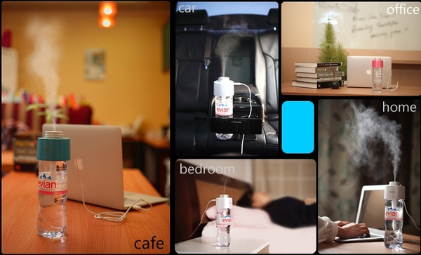 Thiết bị nhỏ gọn biến mọi chai nước th&agrave;nh m&aacute;y phun sương 2