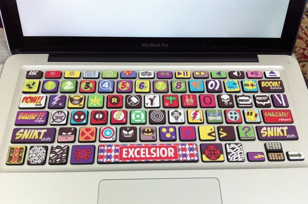 Bộ decal dán bàn phím MacBook hình siêu anh hùng 3