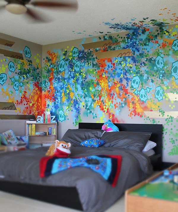 Trang tr&iacute; nh&agrave; theo phong c&aacute;ch Graffiti si&ecirc;u ấn tượng 7