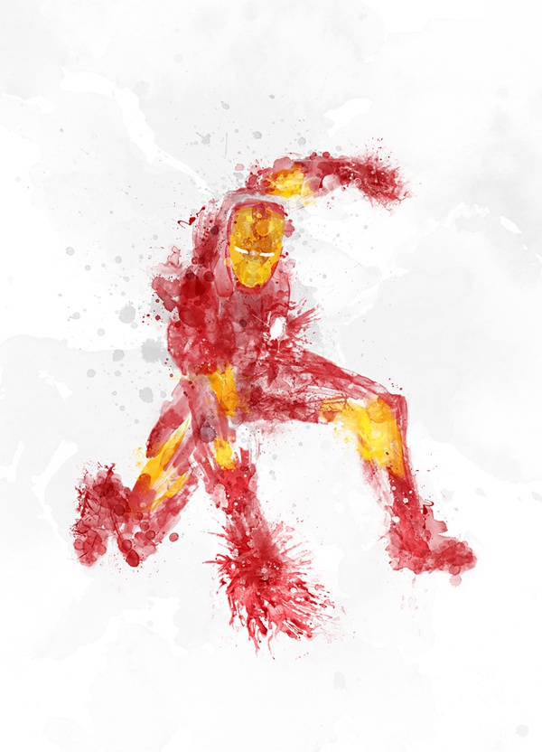Vẽ siêu anh hùng bằng cách… vẩy mực 5