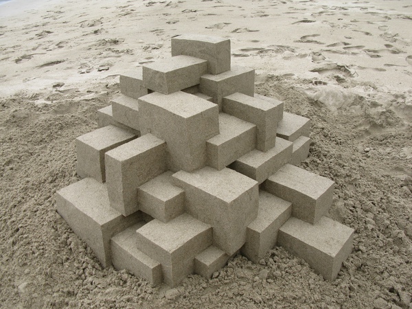 Mê mẩn trước hình khối kiến trúc làm từ cát 1
