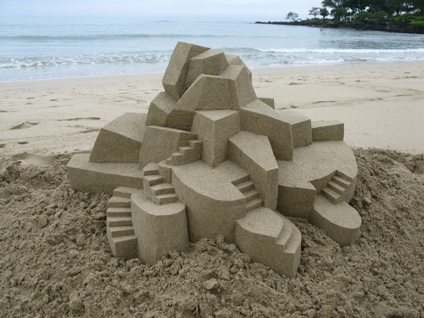 Mê mẩn trước hình khối kiến trúc làm từ cát 2