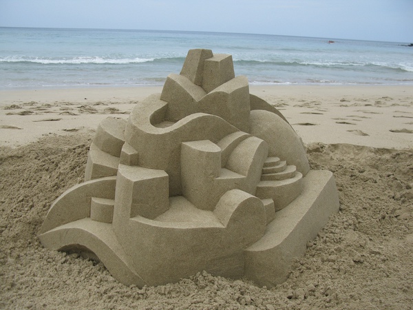Mê mẩn trước hình khối kiến trúc làm từ cát 5