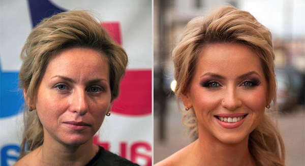 Các hình ảnh khó tin trước và sau make-up 1
