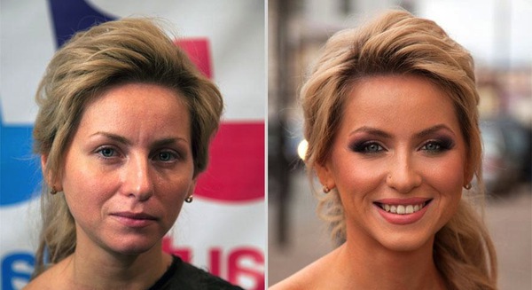 C&aacute;c h&igrave;nh ảnh kh&oacute; tin trước v&agrave; sau make-up 1