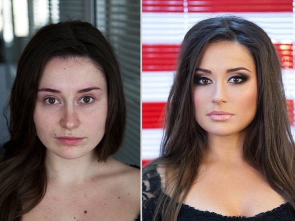 Các hình ảnh khó tin trước và sau make-up 3