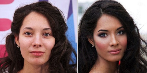 Các hình ảnh khó tin trước và sau make-up 4