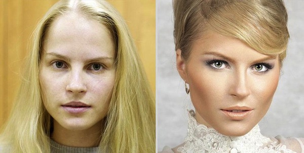 Các hình ảnh khó tin trước và sau make-up 6