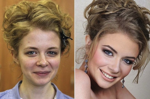 Các hình ảnh khó tin trước và sau make-up 7