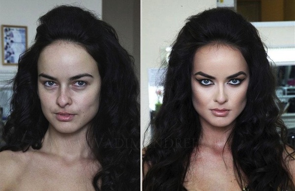 Các hình ảnh khó tin trước và sau make-up 9