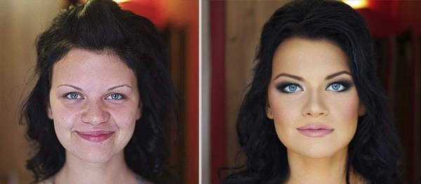 Các hình ảnh khó tin trước và sau make-up 11