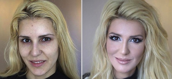 Các hình ảnh khó tin trước và sau make-up 12