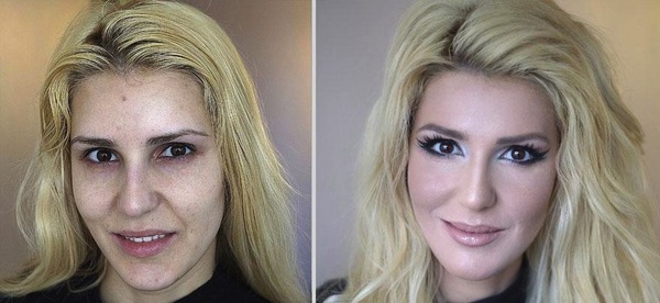 C&aacute;c h&igrave;nh ảnh kh&oacute; tin trước v&agrave; sau make-up 12