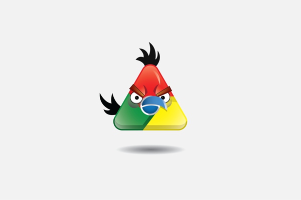 Những logo nổi tiếng theo phong cách "Angry Birds" 1