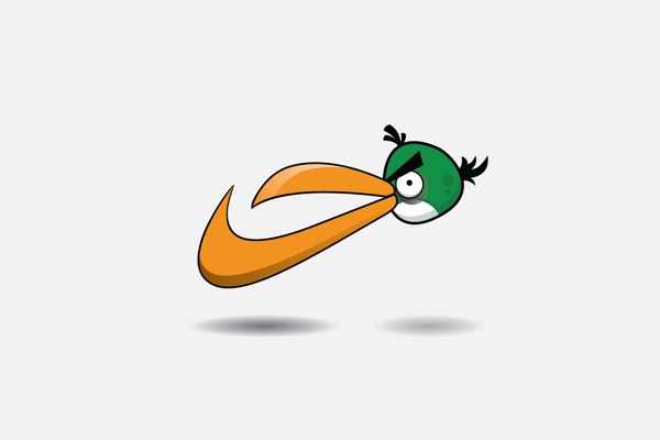 Những logo nổi tiếng theo phong cách "Angry Birds" 8
