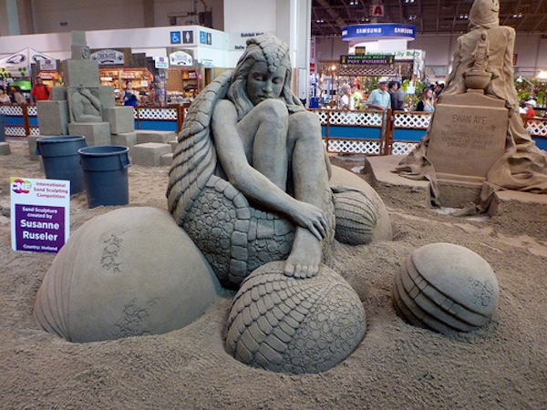 Những bức tượng tuyệt đẹp và hoành tráng điêu khắc từ cát 2
