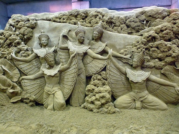 Những bức tượng tuyệt đẹp và hoành tráng điêu khắc từ cát 5