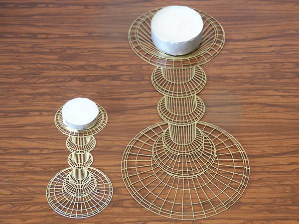 Gi&aacute; để nến phẳng tạo hiệu ứng 3D cực "độc" 5