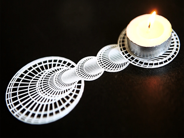 Gi&aacute; để nến phẳng tạo hiệu ứng 3D cực "độc" 7