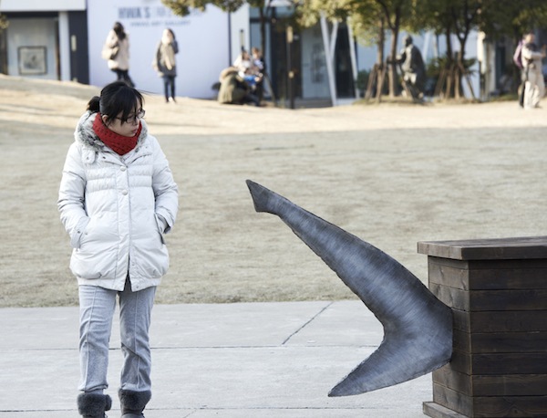 Quan tài cá mập với kích thước thật ở Thượng Hải 2