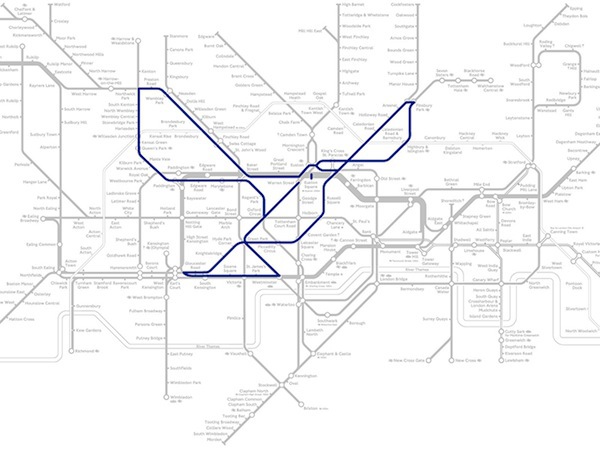 Những động vật ngộ nghĩnh "trốn" trong bản đồ t&agrave;u điện ngầm London 2