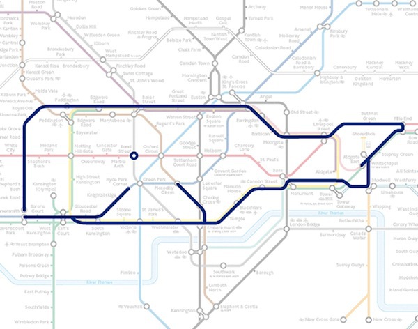 Những động vật ngộ nghĩnh "trốn" trong bản đồ t&agrave;u điện ngầm London 3