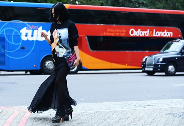 Những "hot item" của street style Tuần lễ thời trang London 9