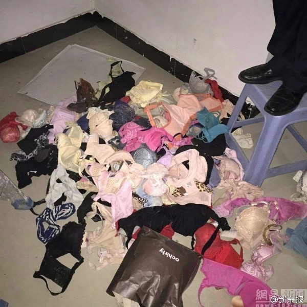 Trần nhà bị sập vì tên trộm cất giấu 2.000 chiếc áo lót  3
